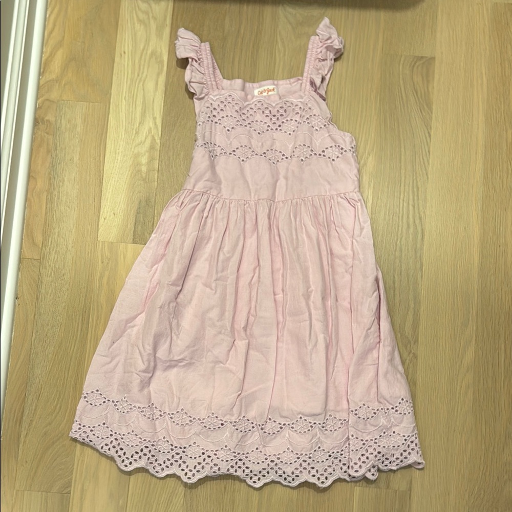 GAP Pink Ruffled Smocked Sundress